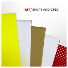 Slika izdelka: Flex Sport addicted KIT (5× folij za športna oblačila , 30×50cm) +  igla za odstranjevanje folij + barvna karta 