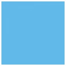 Slika izdelka: Flex folija Sky Blue modra 0,5m širine x 1m dolžine 
