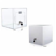 Immagine del prodotto: Cassetta Tumble trasparente con chiave 205x205x205mm
