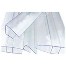 Slika izdelka: Prozorni PVC U profili za polikarbonat - 2,10 m