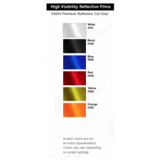 Slika izdelka: Refleksna folija serija V4000 | širine 1,22m, različne barve