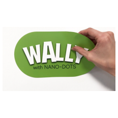 Slika izdelka: WALLY NANO DOT Bela 1,37x50m PET 115mic. večkratna uporaba, brez lepila Latex, Solvent, EcoSolvent