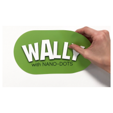 WALLY NANO DOT Bela 1,37x50m PET 115mic. večkratna uporaba, brez lepila Latex, Solvent, EcoSolvent