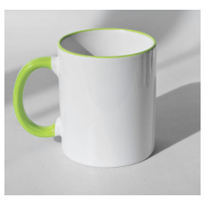 Sublimation cup White OZ11, red handle and top edge - kopija - kopija - kopija - kopija Product picture: Sublimation cup White OZ11, red handle and top edge - kopija - kopija - kopija - kopija
