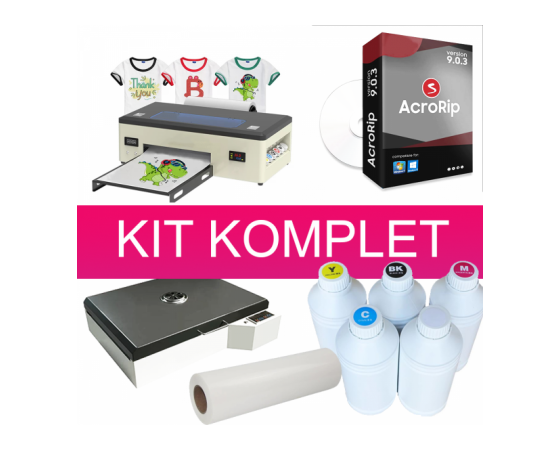 DTF KIT kit A3 Printer for color printing on textiles - DTFKITA3